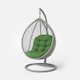 image 1 of Homescapes Olive Green Round Egg Chair Swing Cushion | Green