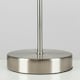 image 2 of ValueLights Modern Table Lamp Base In Brushed Chrome Metal Finish Chrome