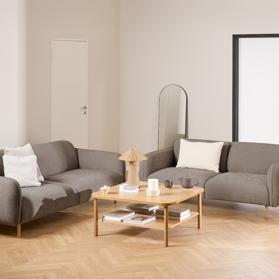 image 1 of Westham 2.5 Seater Sofa in Dusty Brown Fabric