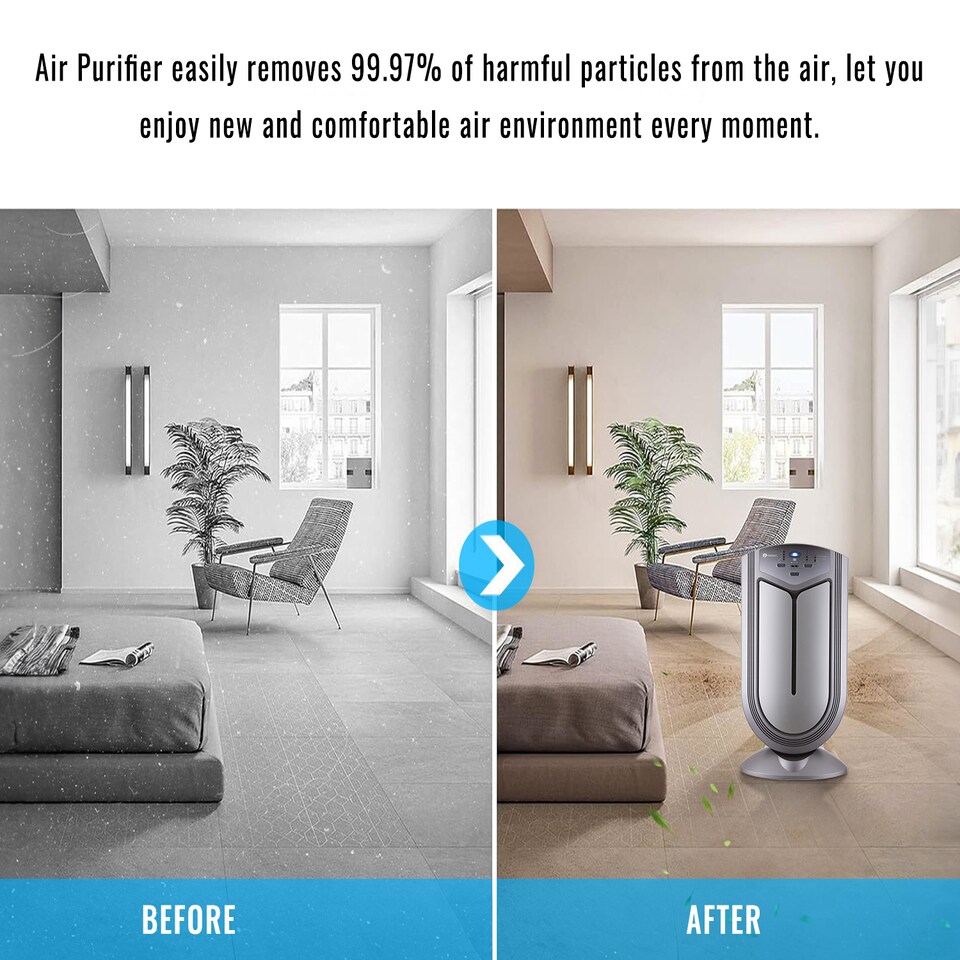 image 1 of 7 in1 Intelligent Air Purifier and Ioniser with 7 Layer Filtration System UV Light and True HEPA Filter