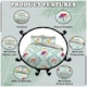 image 2 of VELVETIO Carmen Complete Duvet Cover Set with Fitted Sheet Soft Printed Bedding Bedset Multi | Double
