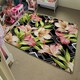 image 4 of Bright Plants on Geometric Background (Rug) Multi | XL: 160x230cm