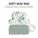 image 2 of Hauck Alpha Highchairpad Select - Jersey Leaves Mint