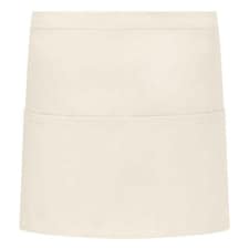 Brand Lab Unisex Adult Organic Front Pocket Short Apron - Natural - One Size