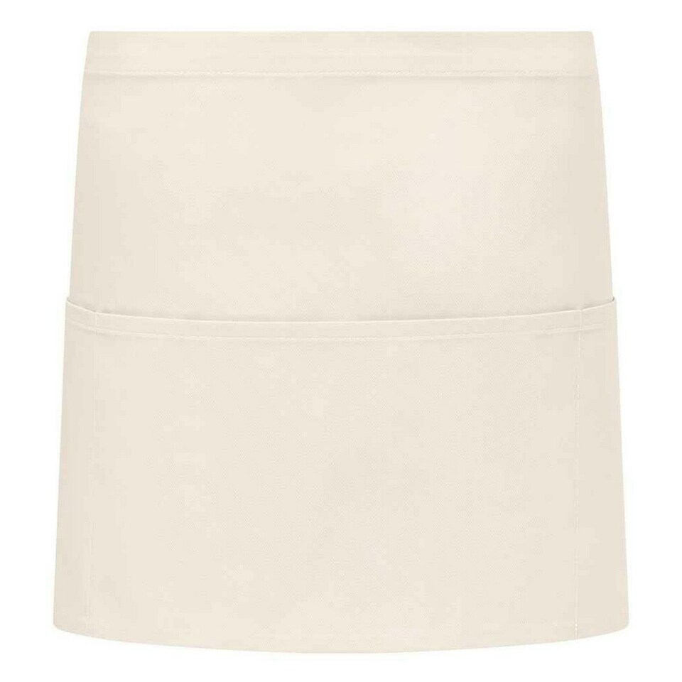 image 1 of Brand Lab Unisex Adult Organic Front Pocket Short Apron - Natural - One Size