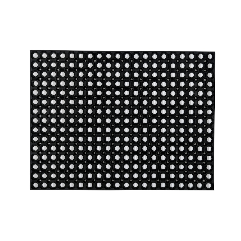 image 1 of Hometex All Seasons Outdoor Entrance Mat - 80 x 120cm. Black