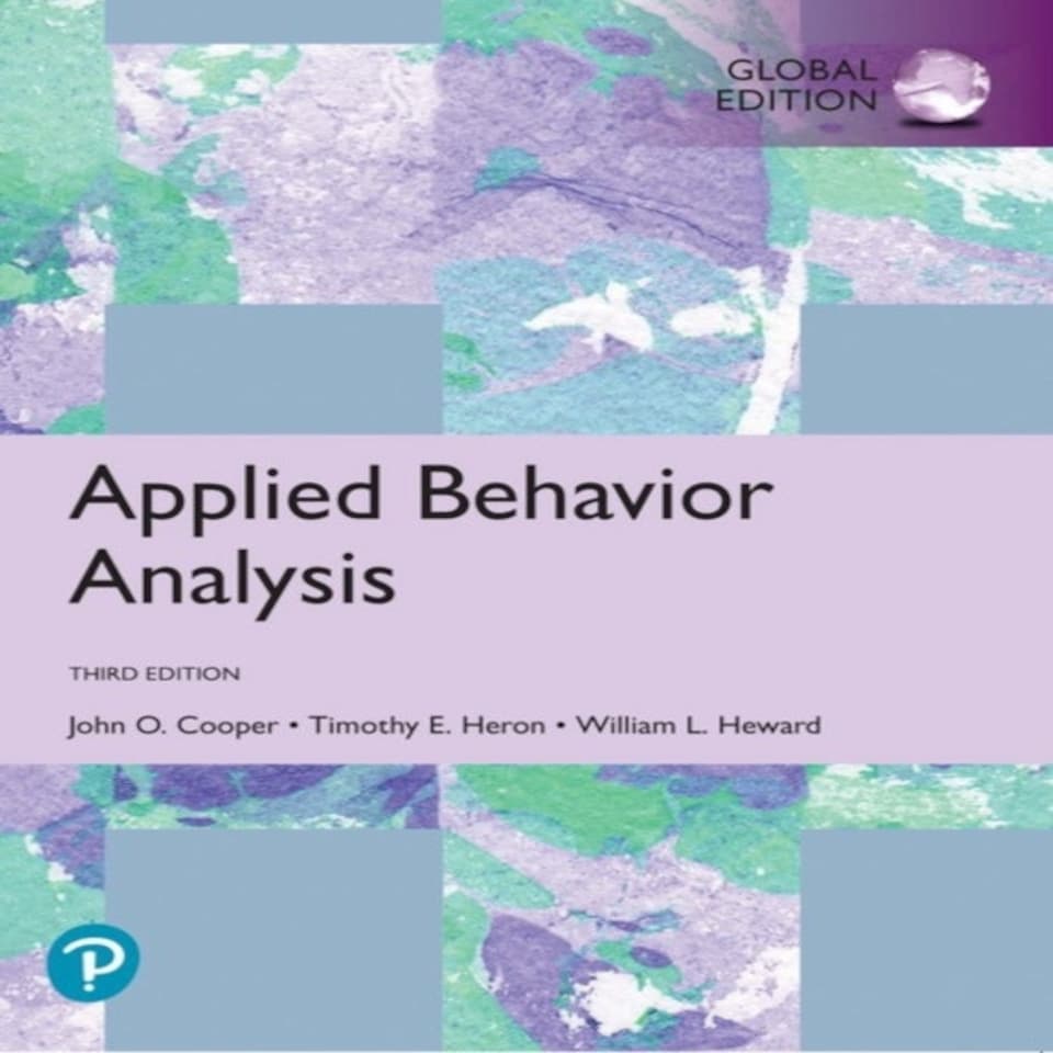 Applied Behavior Analysis Global Edition