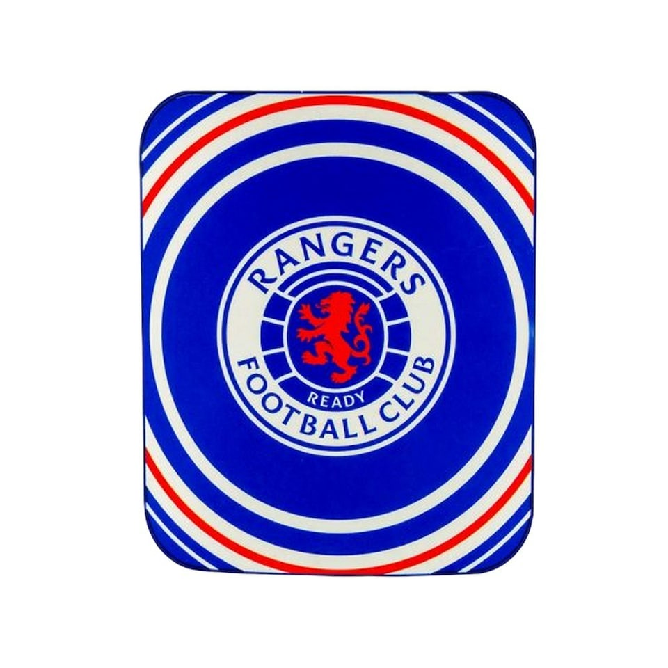 Rangers FC Pulse Pluse Fleece Blanket - Blue/White/Red - One Size