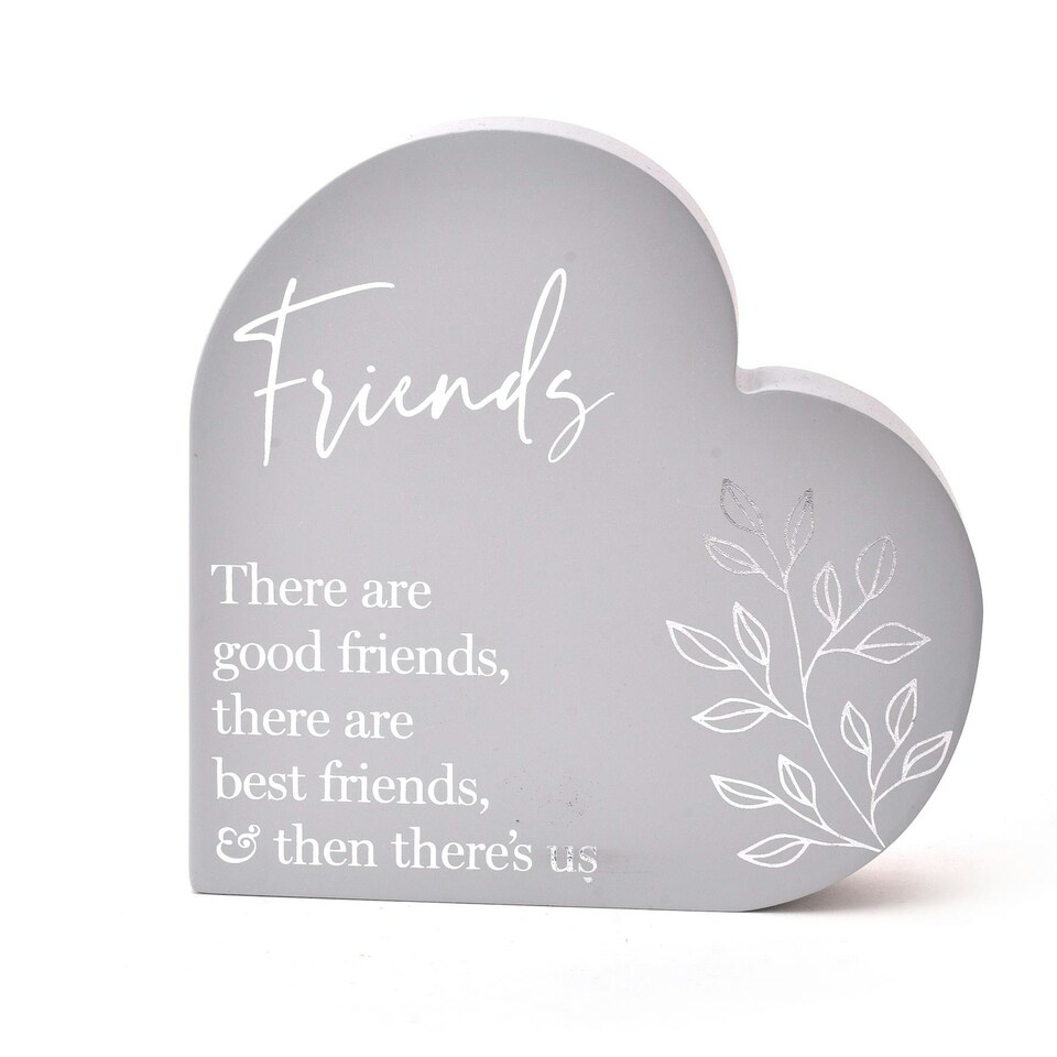 Widdop Sentimental Moments Heart Plaque Ornament - Friends