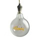 image 3 of ValueLights Vintage Style 2w LED BC B22 Bayonet Cap Word Script Happy Design Clear Light Bulb - Happy