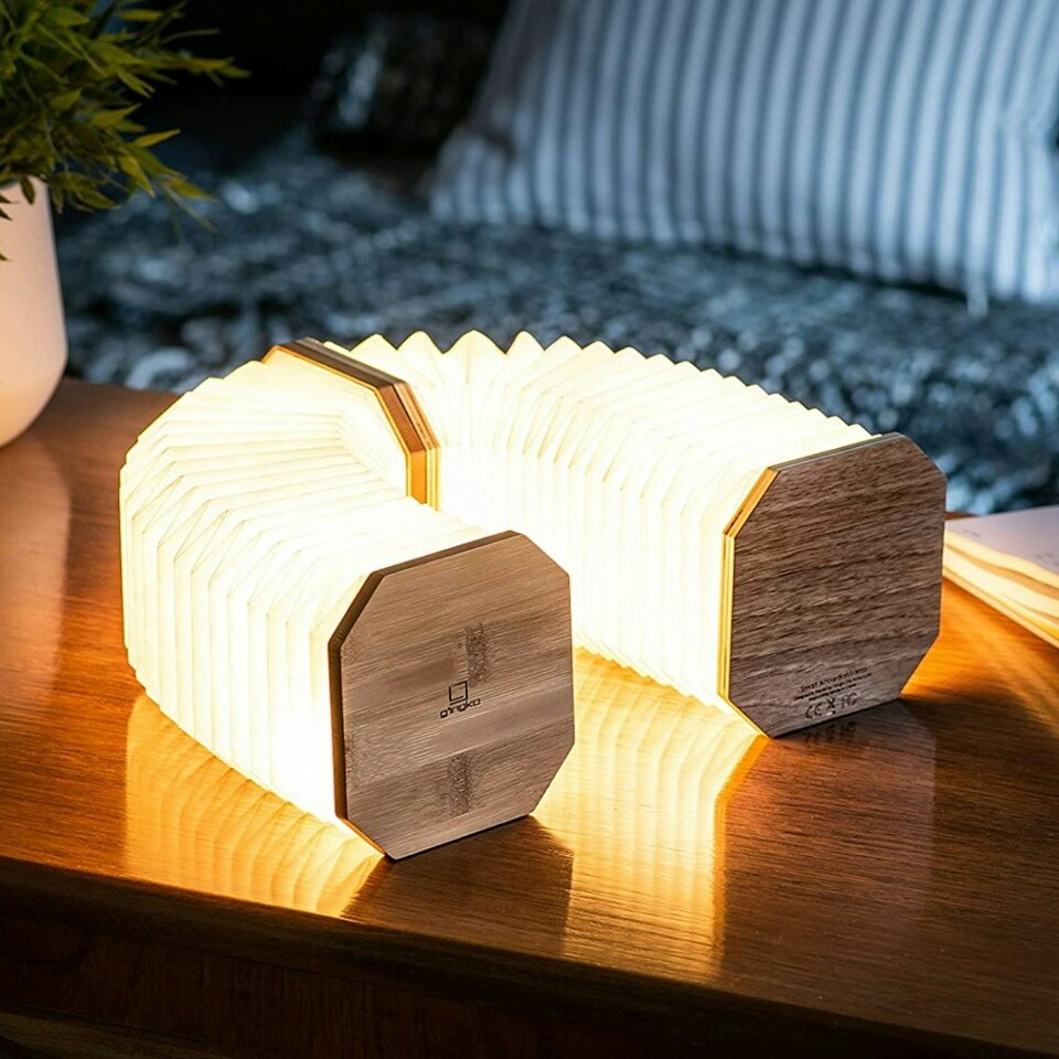 image 1 of Gingko Smart Accordion LED Desk Lamp N/A | Walnut