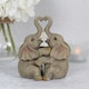image 2 of Something Different Embrace Elephant Couple Ornament - Brown - One Size