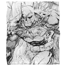 Batman Sketch Blanket - Multicoloured - One Size