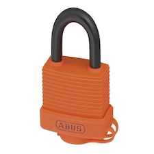 ABUS Mechanical 70Al/45Mm Aluminium Padlock Orange Keyed Alike 6401