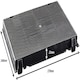 image 2 of SPARES2GO Carbon Filter for Indesit Cooker Hood Extractor Fan Vent (240 x 270 mm)