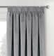 image 2 of Luxury Enhanced Living Grey Velvet, Supersoft, Blackout, Thermal Curtains with Tape Top (PAIR) - 90 x 72 inch (229x183cm) | Grey | Grey | 2