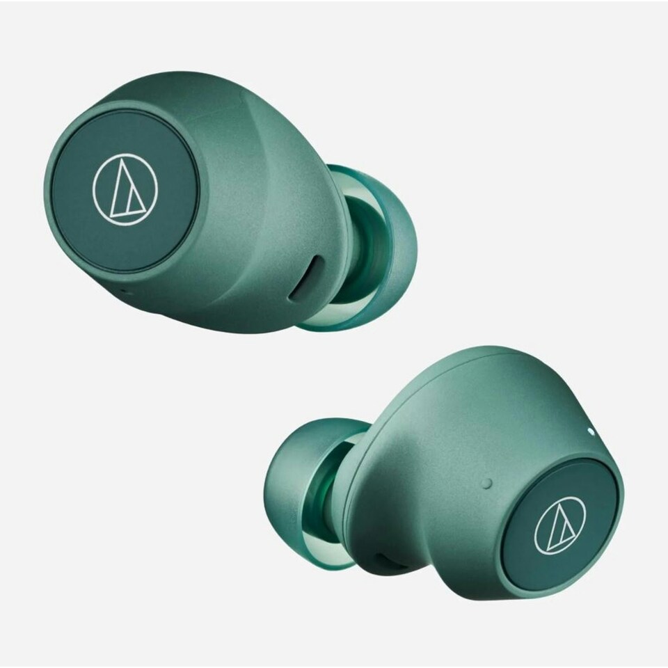 image 1 of Audio-Technica ATH-CKS30TW+ Wireless Earbuds Green