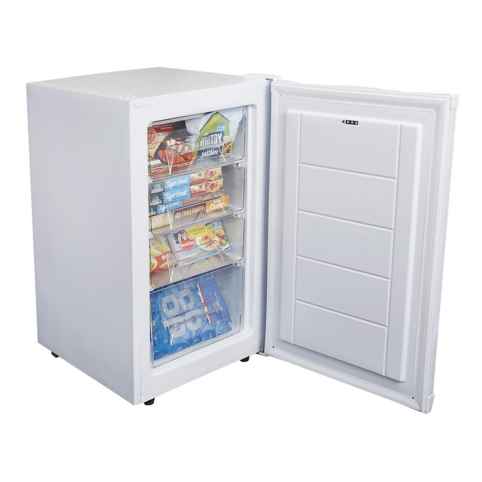 image 1 of SIA UCF50WH 50cm White Freestanding Under Counter Freezer 80L | White