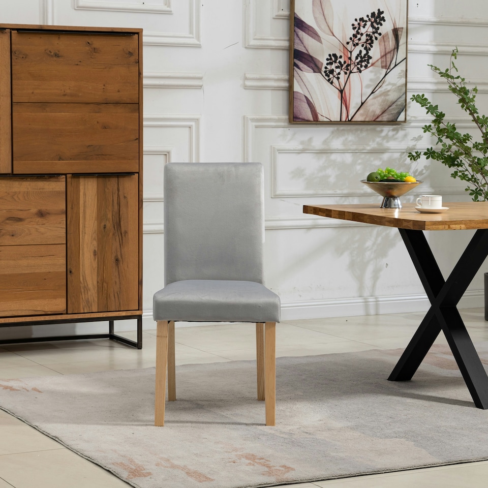 image 1 of Maiolo Velvet Dining Chairs - Set of 2