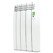 350mm (W) x 585mm (H) - White Wi-Fi Electric Oil Filled Radiator (Barcelona) - 330 Watts - Depth 97mm - Heats Up To 3m²