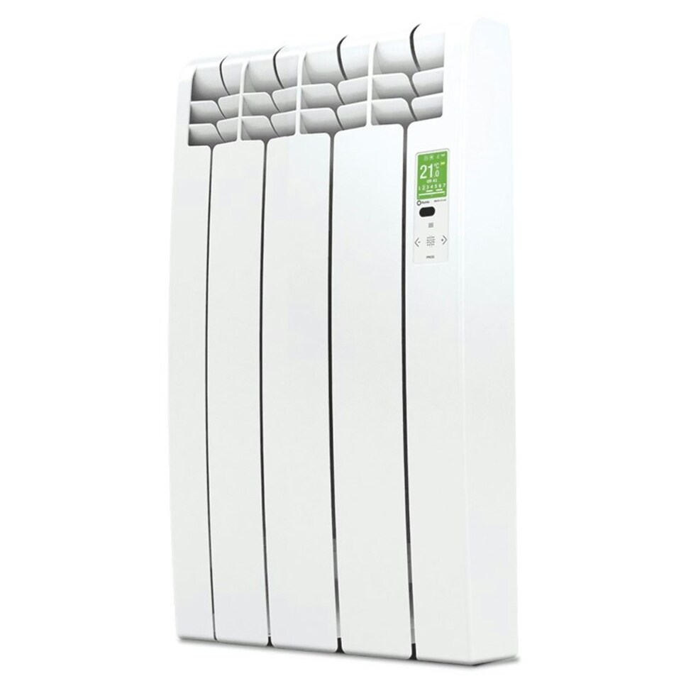 image 1 of 350mm (W) x 585mm (H) - White Wi-Fi Electric Oil Filled Radiator (Barcelona) - 330 Watts - Depth 97mm - Heats Up To 3m²