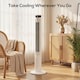 image 7 of HOMCOM Tower Fan with WiFi Control 116 cm | White | White | 31.5 x 31.5 x 116 cm