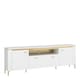 image 1 of Lazio TV Cabinet 2 Door 1 Drawer in Alpine White/White Gloss
