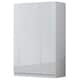 image 5 of FWStyle Stora 3 Door Wardrobe - White Gloss Front White