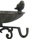 image 4 of Wall Mount Bird Bath Cast Iron Feeder Ornament Garden Feature Statue Fence