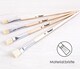 image 2 of Pack of 4 Assorted Size Wooden Handle Bristle Artist Oil Painting Brushes