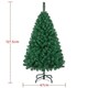 image 3 of Yaheetech Hinged Fir Christmas Tree with Foldable Stand