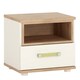 image 1 of 4KIDS 1 Drawer Bedside Cabinet with Lemon Handles