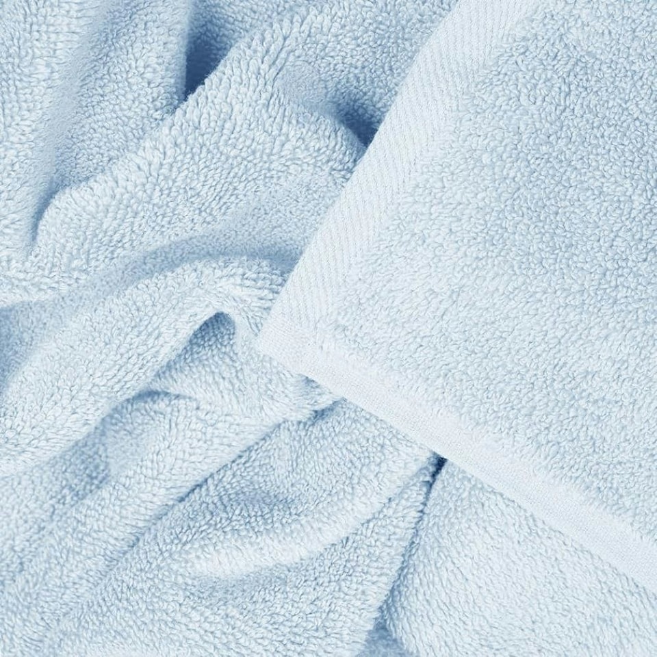 image 1 of Luxury Zero Twist Egyptian Cotton Bath Towels 70 x 120cm - Pack of 2 Blue | Baby Blue | Bath towel