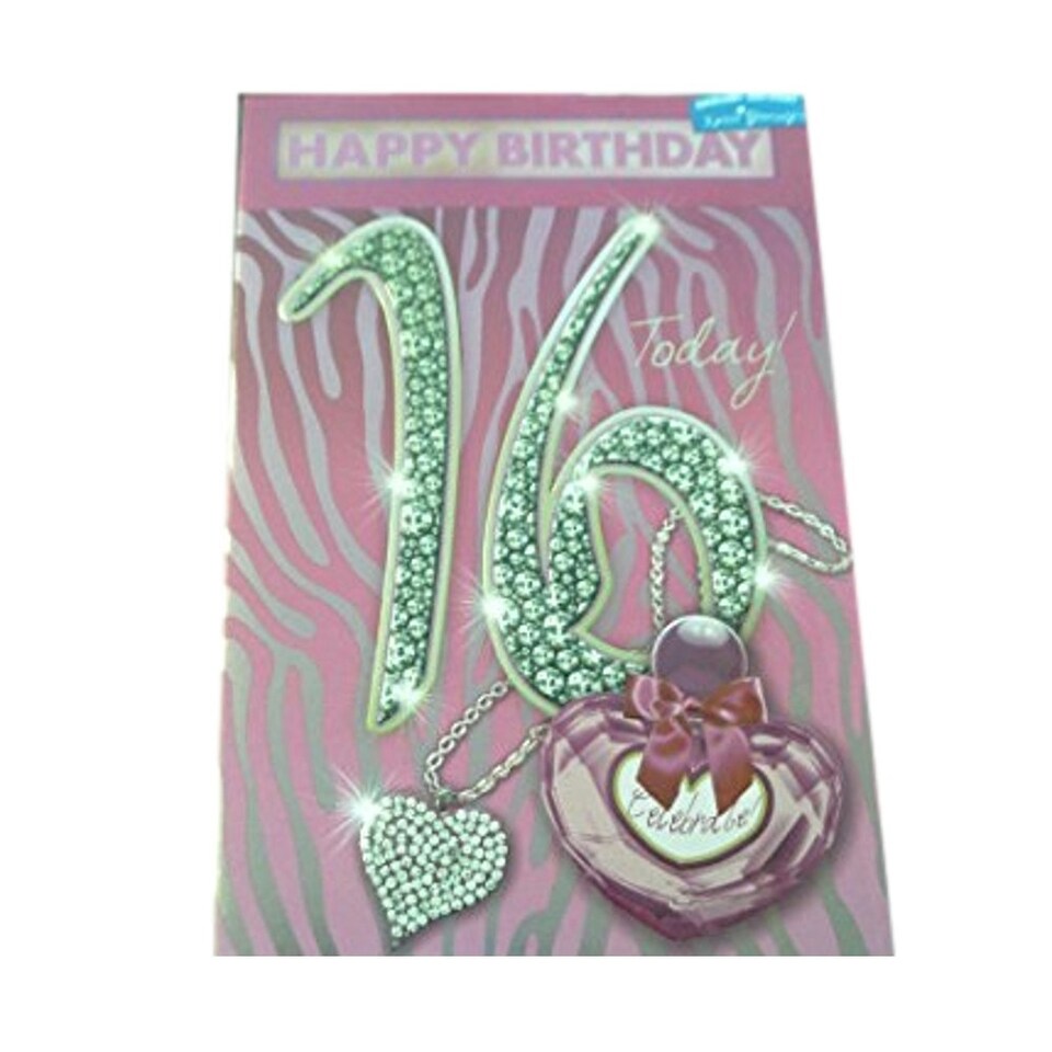 image 1 of Xpress Yourself Open Female 16 Today! Medium Sized Style Birthday Card