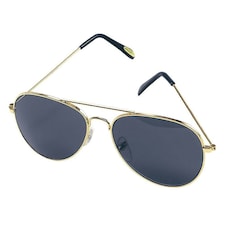 Bristol Novelty Unisex Adults 70s Biker Glasses - Gold - One Size One Size