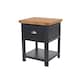 image 1 of Core Products Dunkeld 1 Drawer Bedside Cabinet, Midnight Blue H56.0cm x W45.0cm x D40.0cm Blue