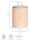 image 7 of Nicola Spring Hand-Printed Kitchen Canister - 15.5cm - Orange