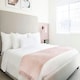 image 2 of Darcy Tassel Blush  Blanket/Throw Pink | 150x200cm