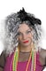 image 1 of 80s Pop Diva Wig with Black Bow | Black | One Size