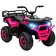 image 1 of AIYAPLAY 12V Kids Quad Bike w/ 4 Suspension Wheels, for 3-5 Years, Pink