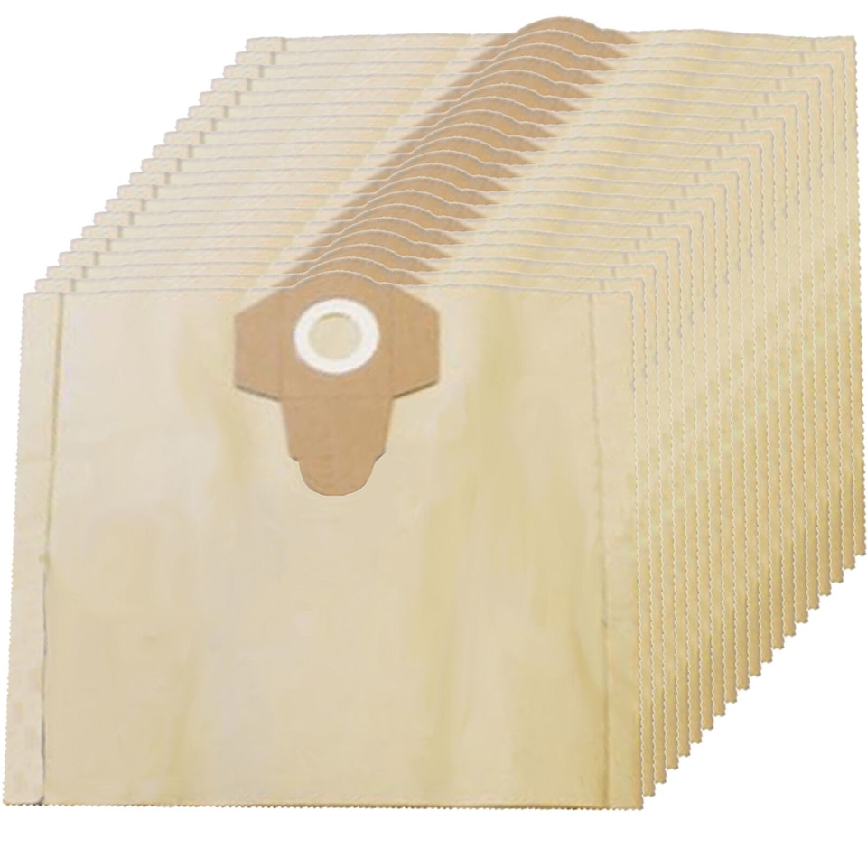 image 1 of SPARES2GO Dust Bags for Aldi Ferrex TVC1401.1 Vacuum Cleaner (30L Capacity, Pack of 20)