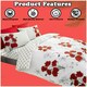 image 7 of VELVETIO Poppy Flower Duvet Cover Set Reversible Polycotton Easy Care Beddings Purple | Aubergine | Single