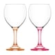 image 5 of LAV Misket Wine Glasses - 260ml - Coloured Stem - Pack of 12