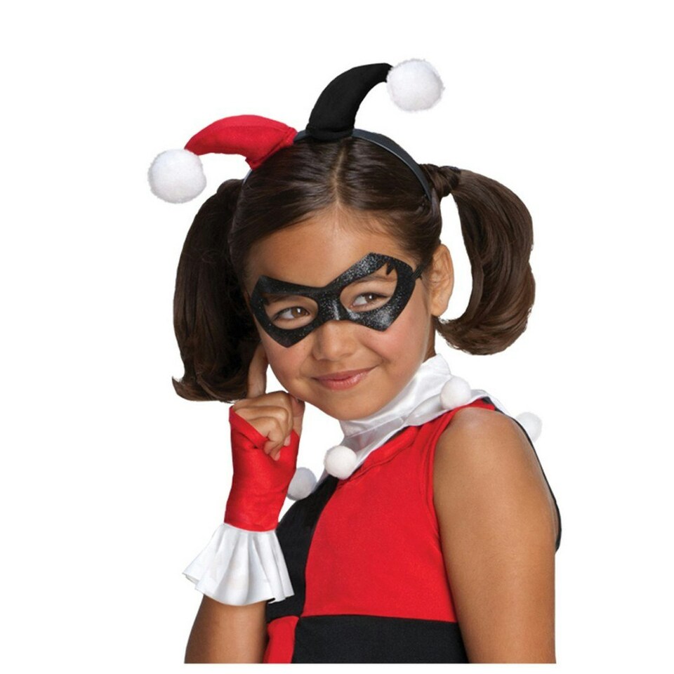 image 1 of Harley Quinn Childrens/Kids Tutu Costume - Red/Black - S Red | S