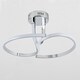 image 4 of First Choice Lighting Polished Chrome LED Curve Flush Ceiling Light Chrome | White
