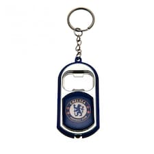 Chelsea FC Key Ring Torch Bottle Opener - Blue - One Size