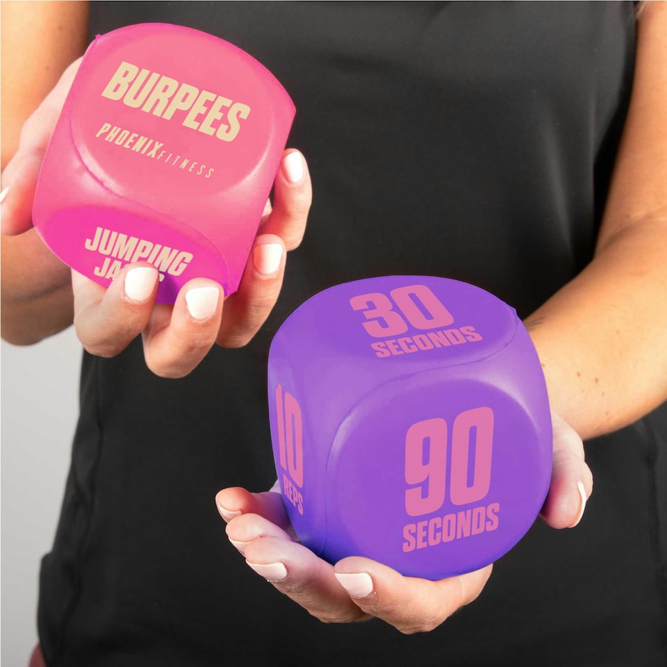 image 1 of Phoenix Fitness Exercise Dice - Pink