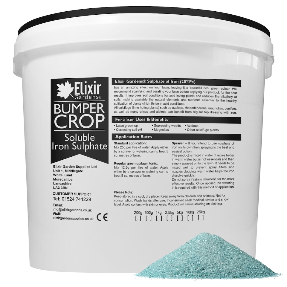 image 1 of Elixir Gardens Sulphate of Iron tub x 20kg