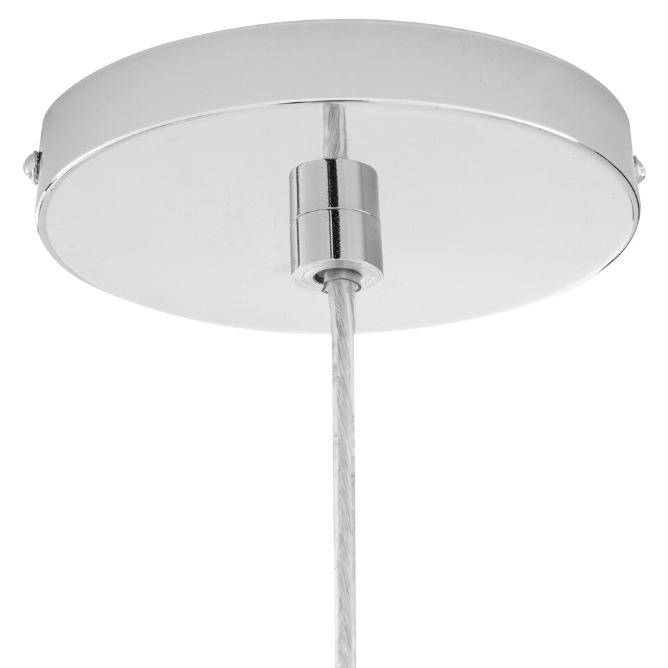 image 1 of Interiors by Premier Jasper Bowl Shaped Pendant Light with Chrome Finish