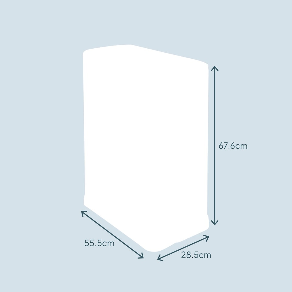 image 1 of Cooks Professional Slimline Dual Recycle Pedal Bin 50L - 2 Compartments & Soft Close Lid | White